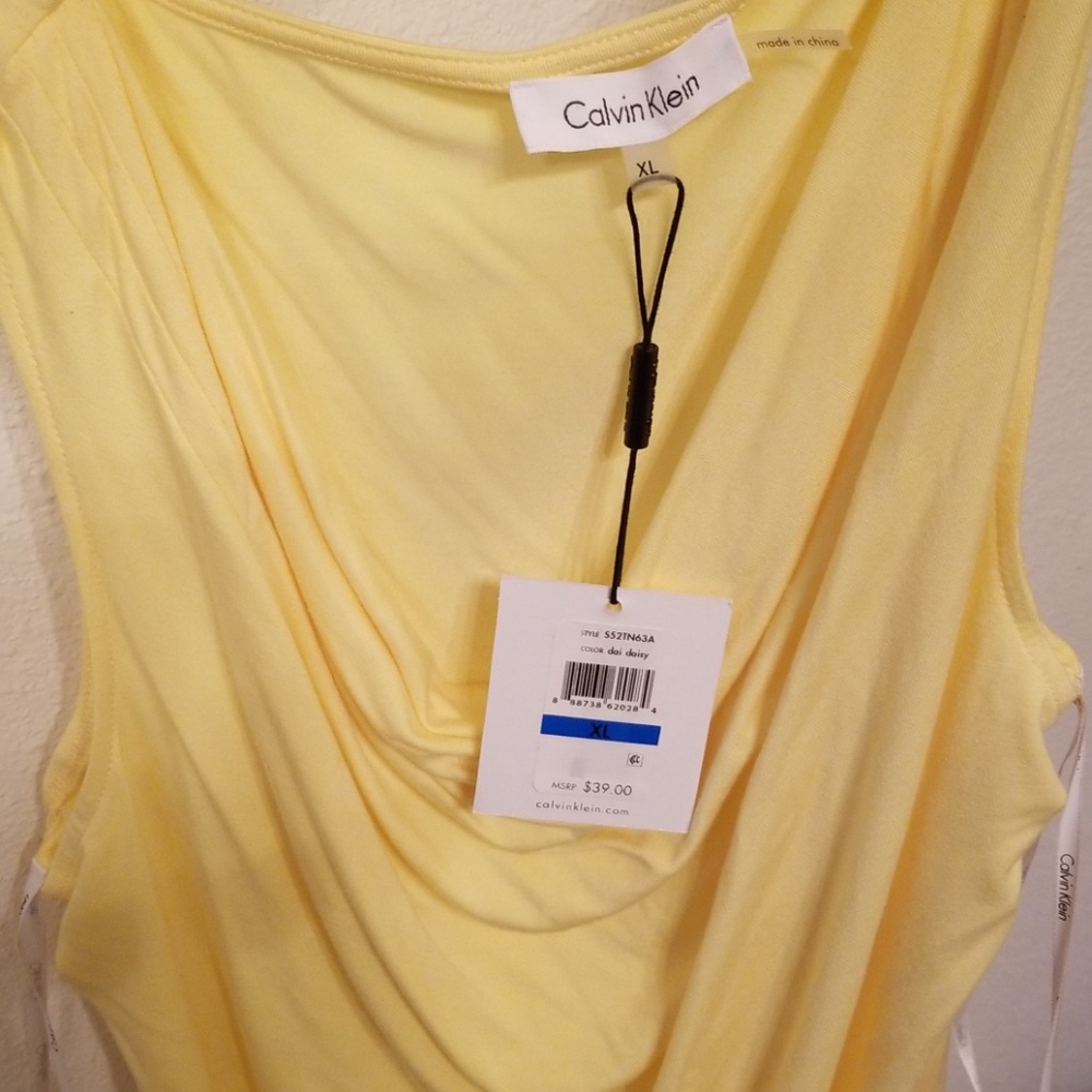 Yellow Calvin Klein Shirt
